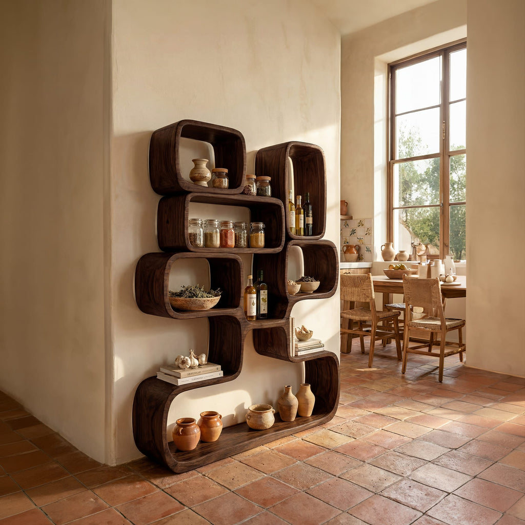 Artistic Geometric Bookshelf