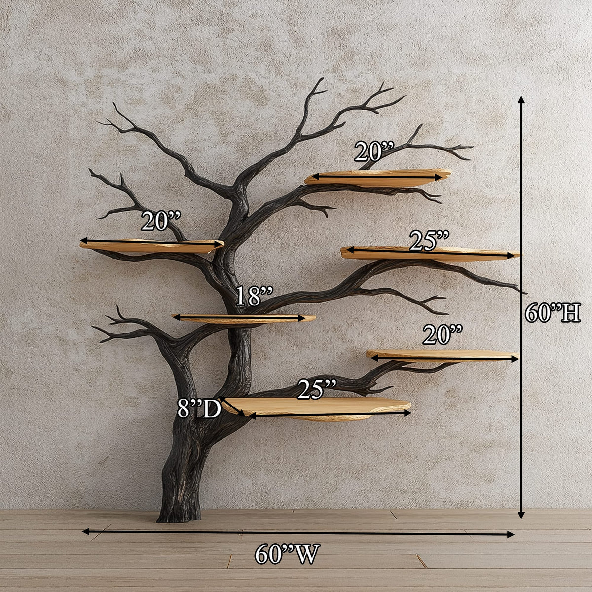 Solid Decorative Bookshelf