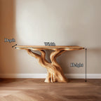 Solid Live Edge Accent Console Table