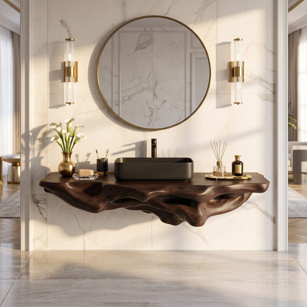Floating Towel Bath Shelf
