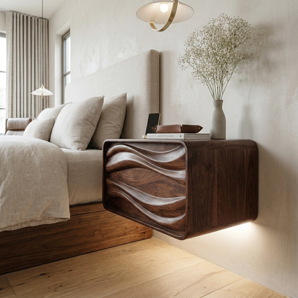 Sculptural Mount Nightstand