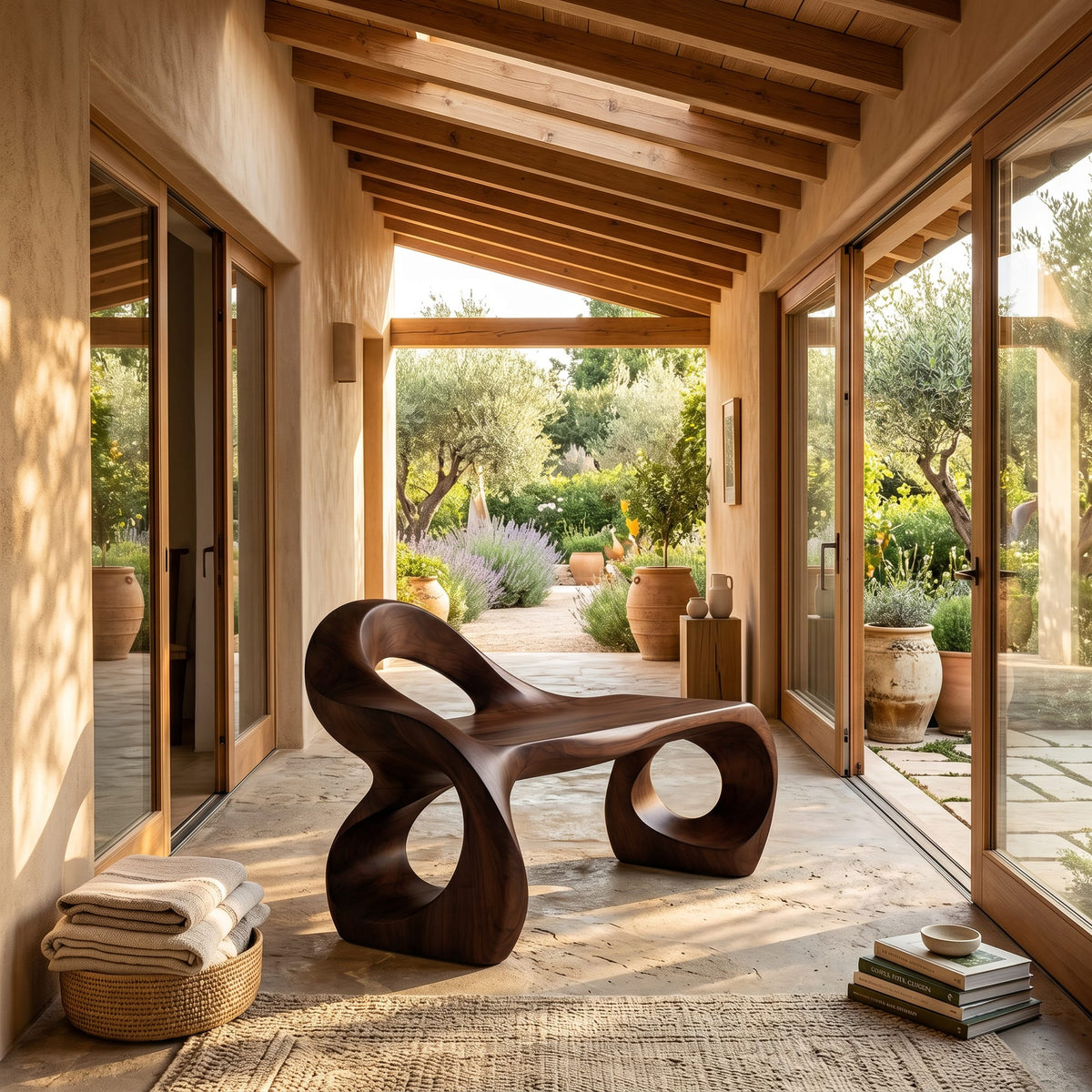 Sculptural Contemporary Bench
