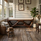 Designer Wooden Bench Creative Studio, solid wood, built to order