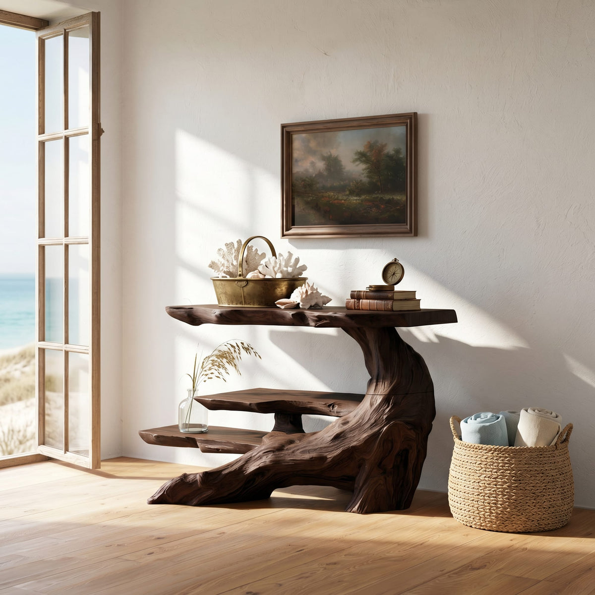Black Coffee Console Table