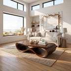 Organic Freeform Table, solid wood, built to order