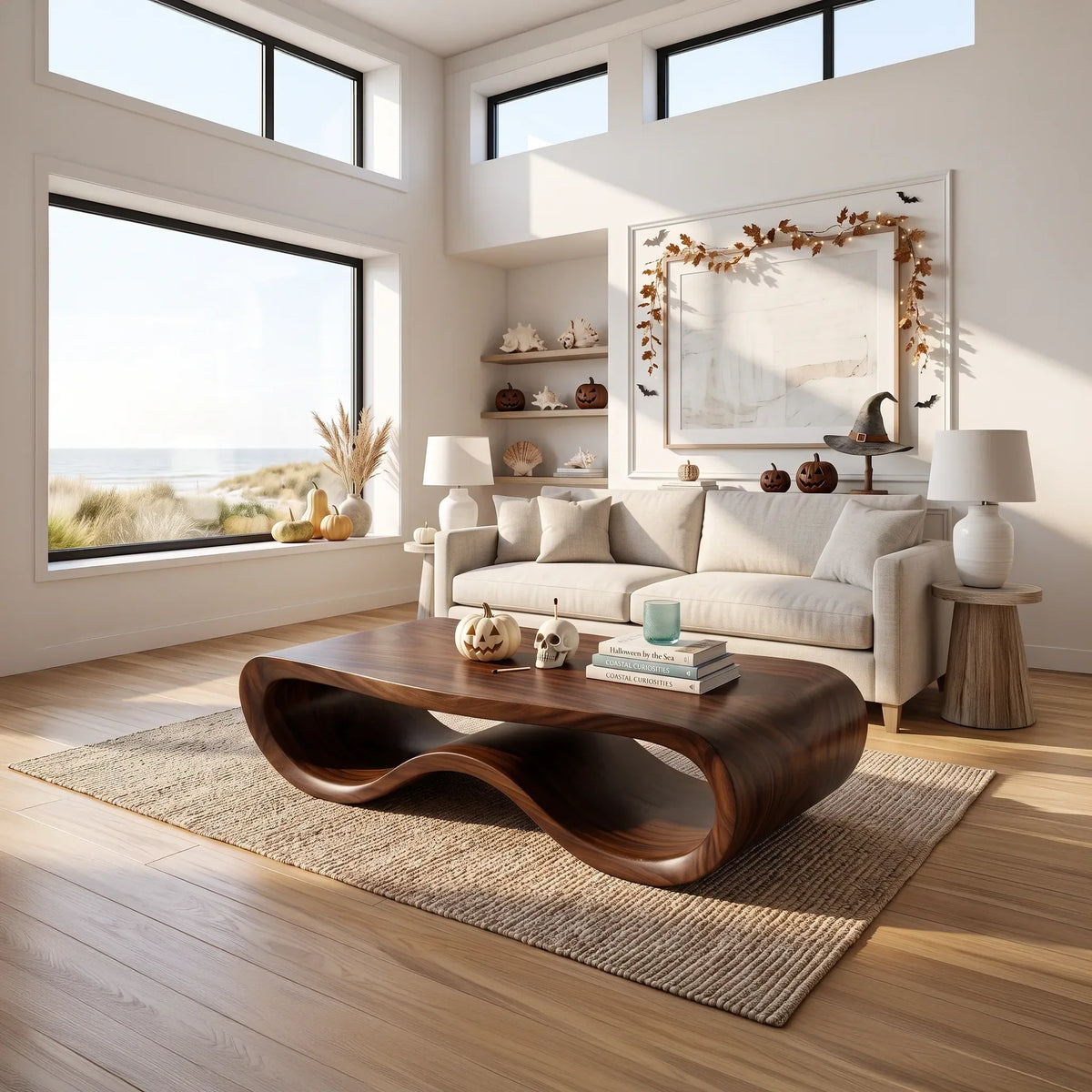 Organic Freeform Table, solid wood, built to order