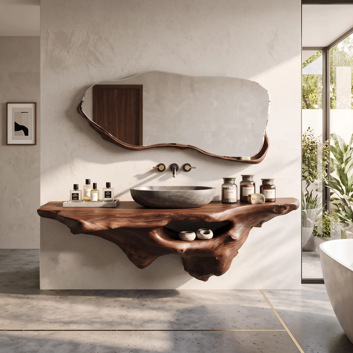 Farmhouse Bathroom Vanity for Renovation, solid wood, built to order
