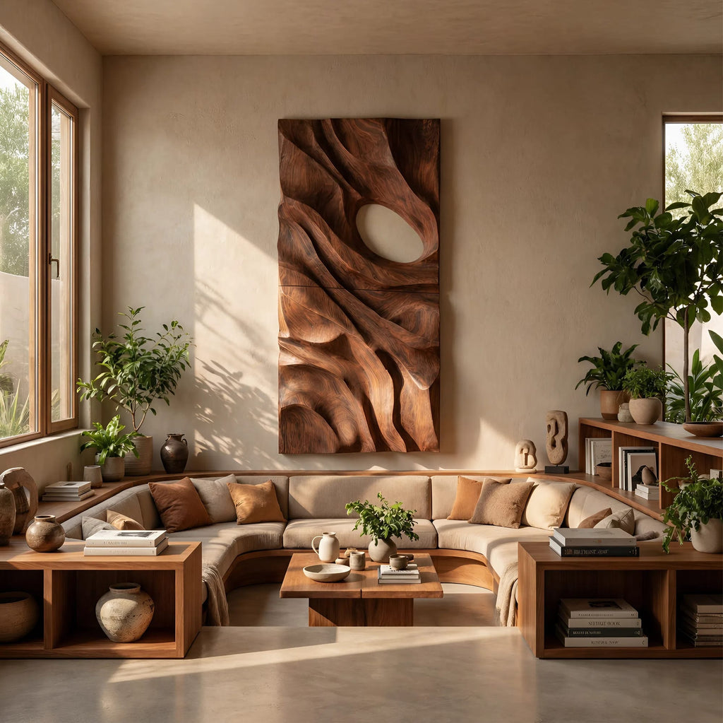 Organic Abstract Relief Wall Art