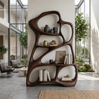 Organic Reading Corner Bookcase, solid wood, built to order