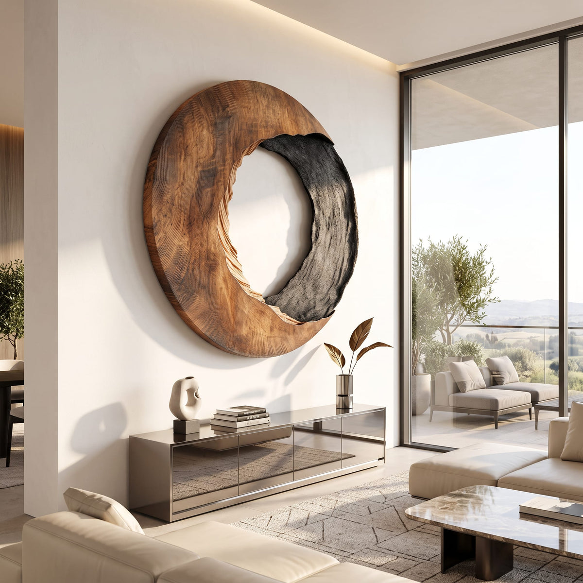 Abstract Geometric Sculptural Wall Art