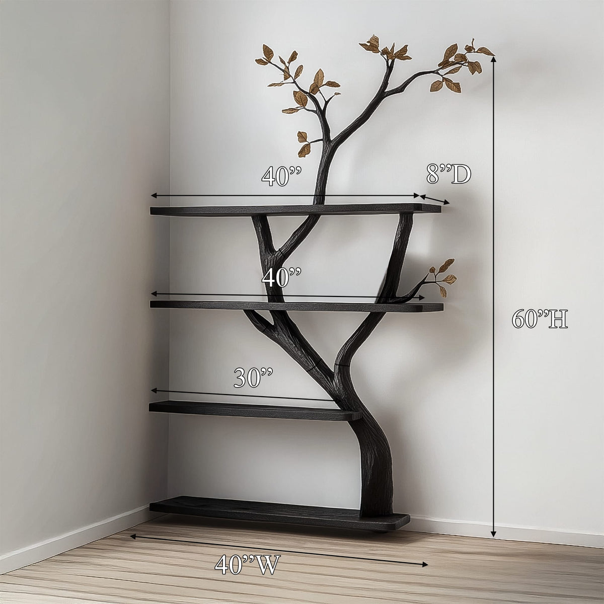 Multi-shelf Storage Tree Bookshelf