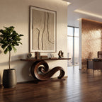 Organic Live Edge Foyer Console Table