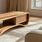 Handcrafted Coffee Table Compact Design, solid wood, built to order