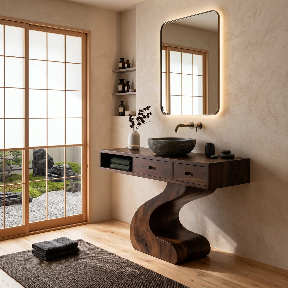 Contemporary Sculpted Vanity