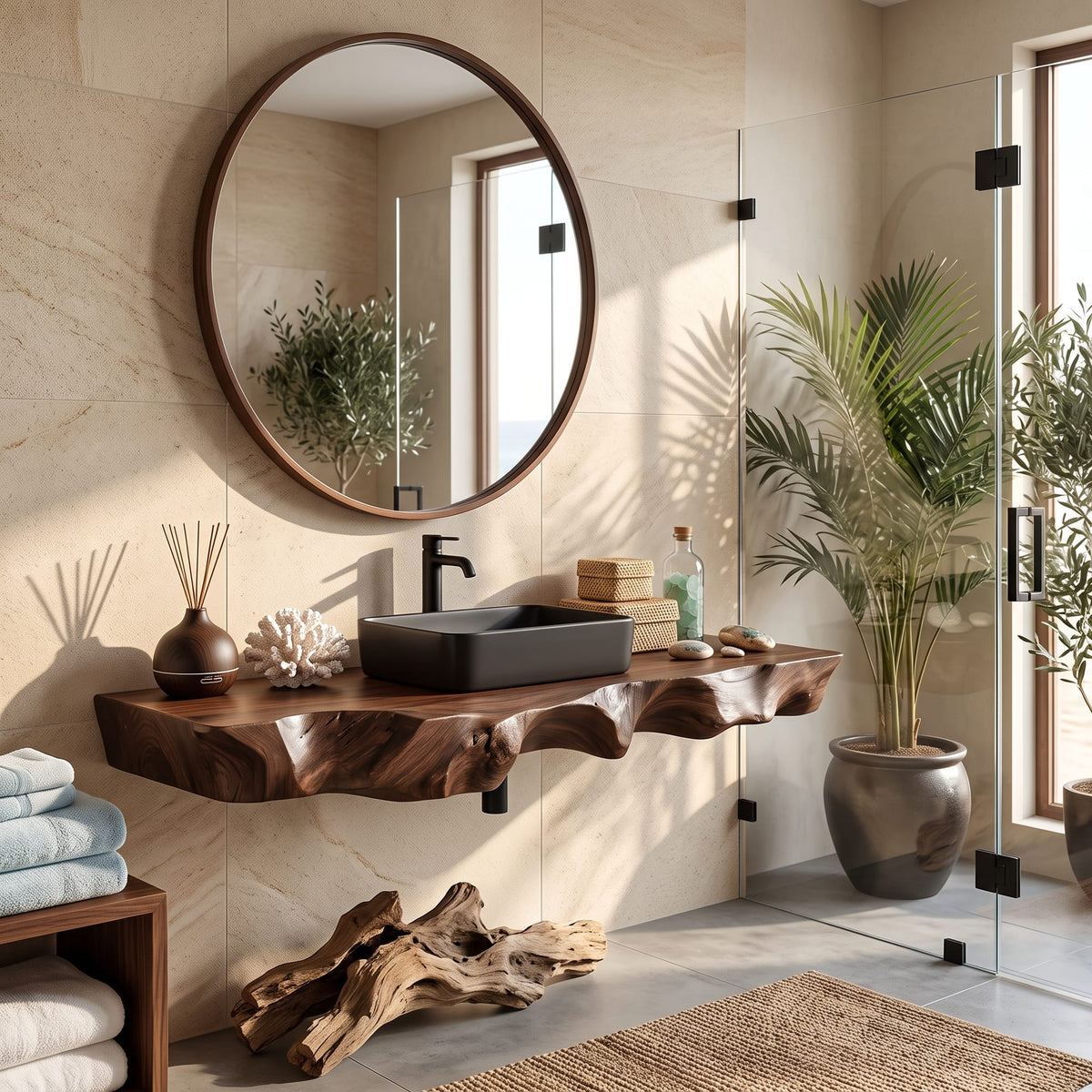 Solid Washbasin Vanity