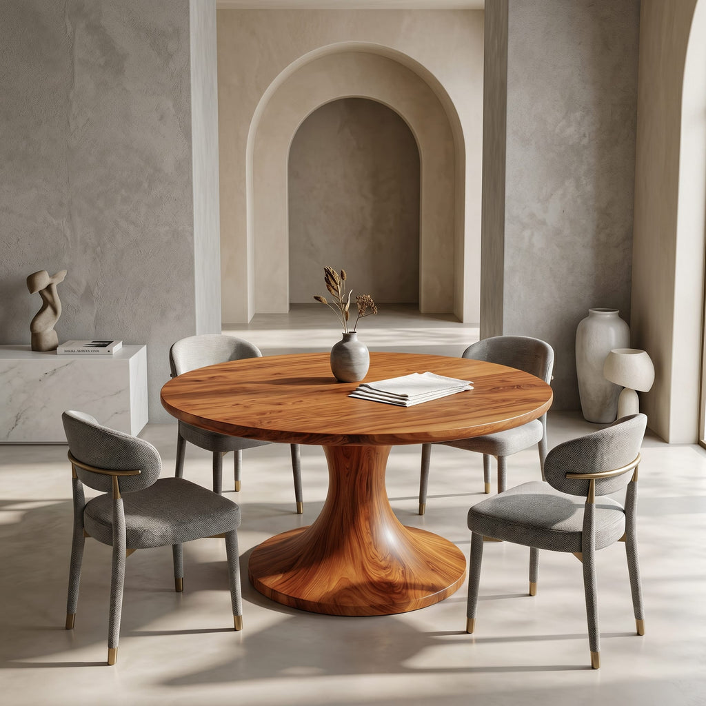 Contemporary Pedestal Dining Table