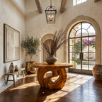 Sculptural Ring Solid Console Table