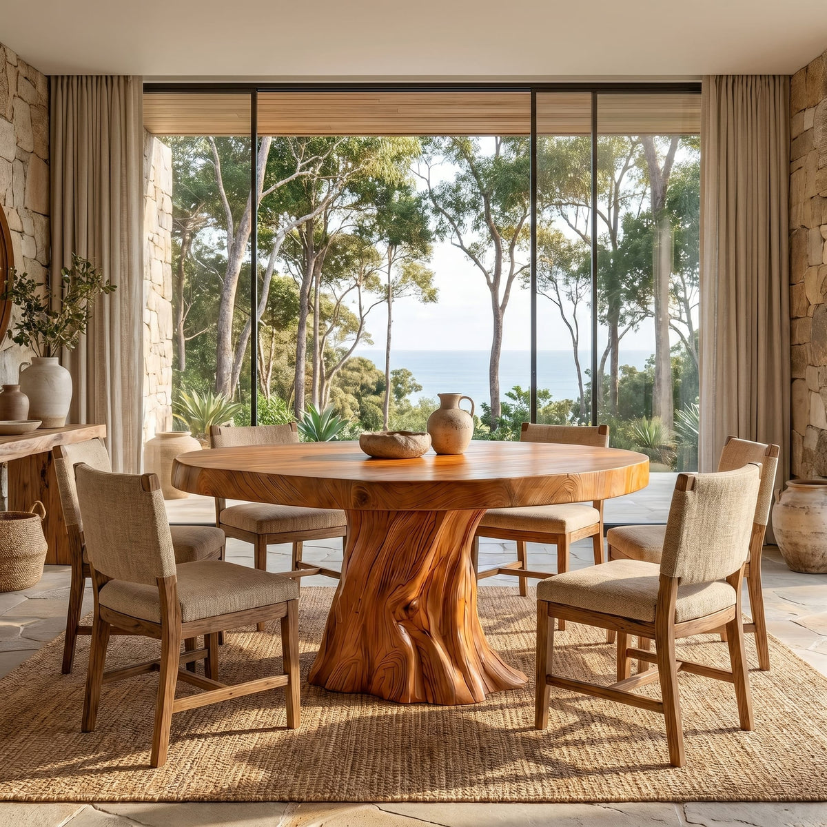 Modern Sculptural Kitchen Dining Table