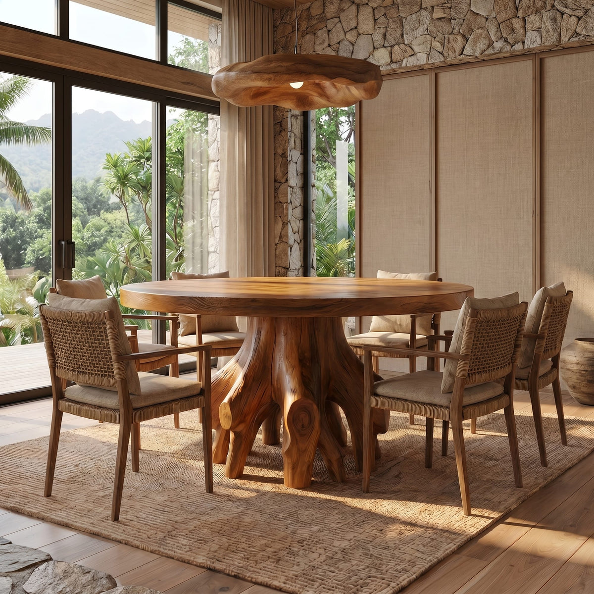 Root Live Edge Dining Table