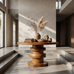 Sculptural Lobby Side Table