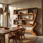 Curved Decorative Bookshelf