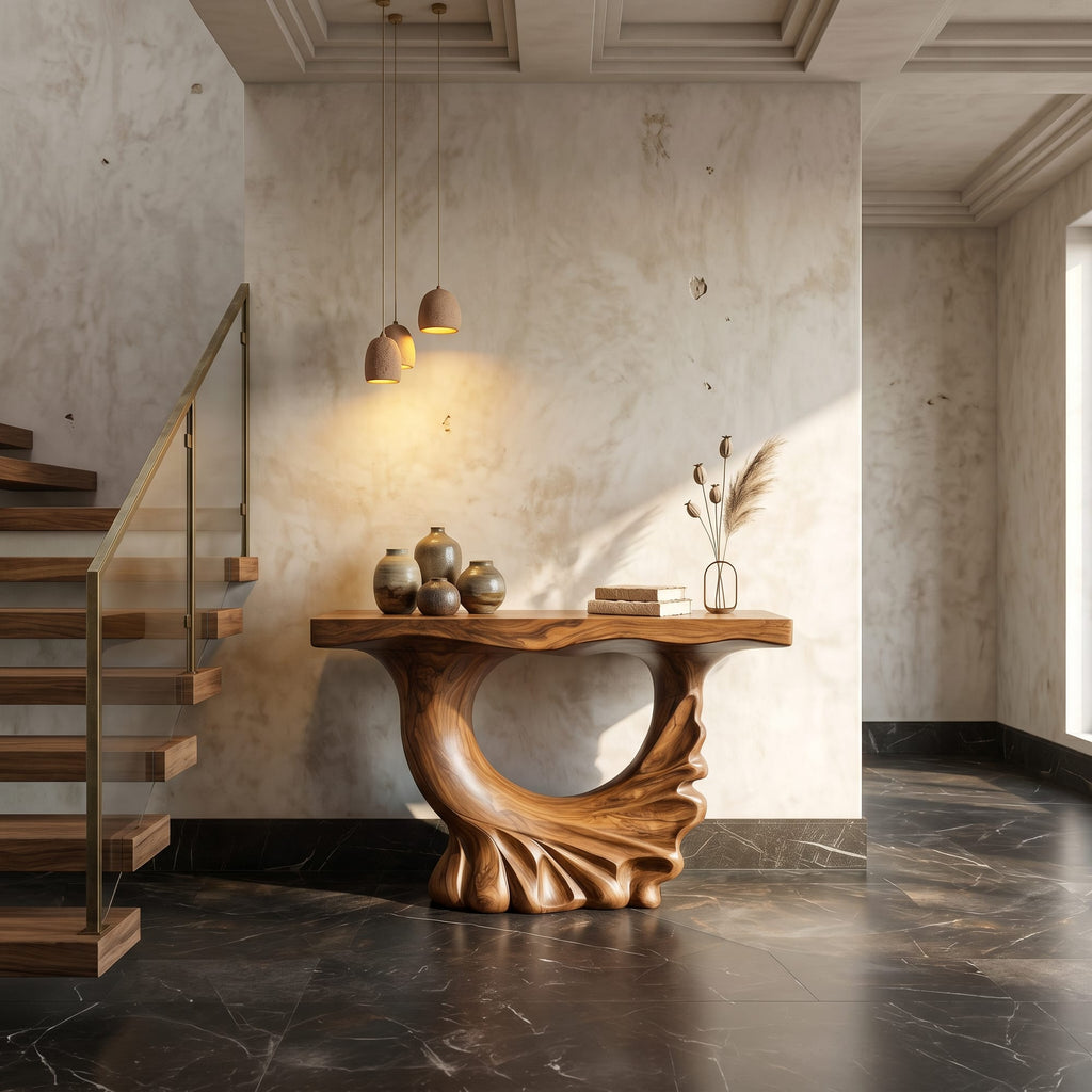 Sculptural Ring Console Table
