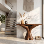 Sculptural Ribbon Console Table