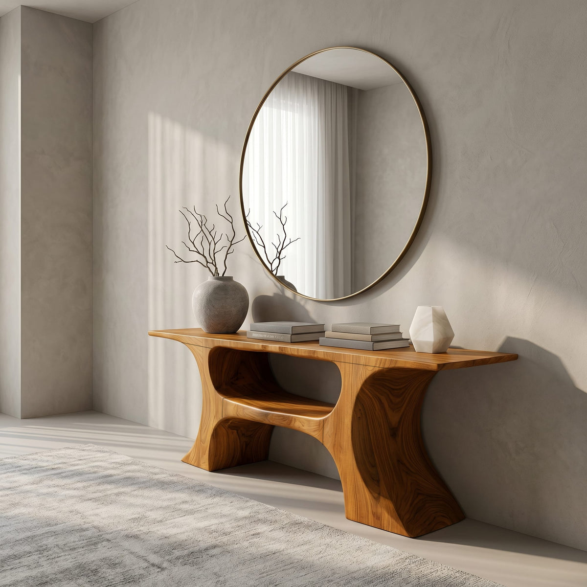 Geometric Modern Console Table