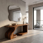 Carved Root Console Table
