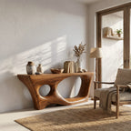 Curved Foyer Console Table