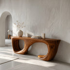 Curved Structure Console Table
