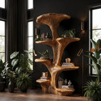 Sculptural Mushroom Floating Bookshelf