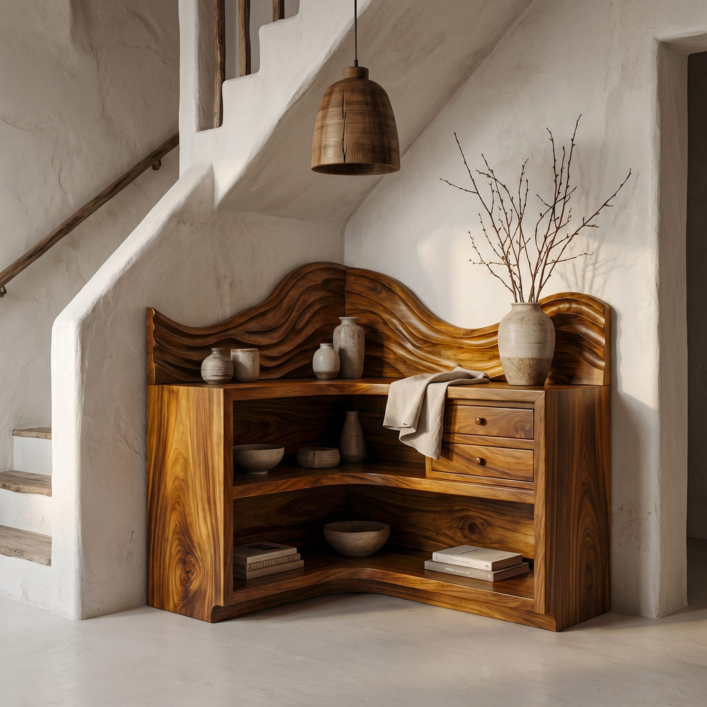 Arched Solid Bookshelf