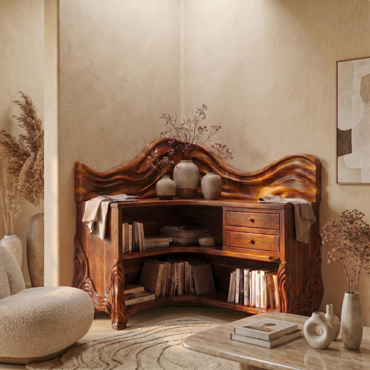 Wave Open Bookshelf