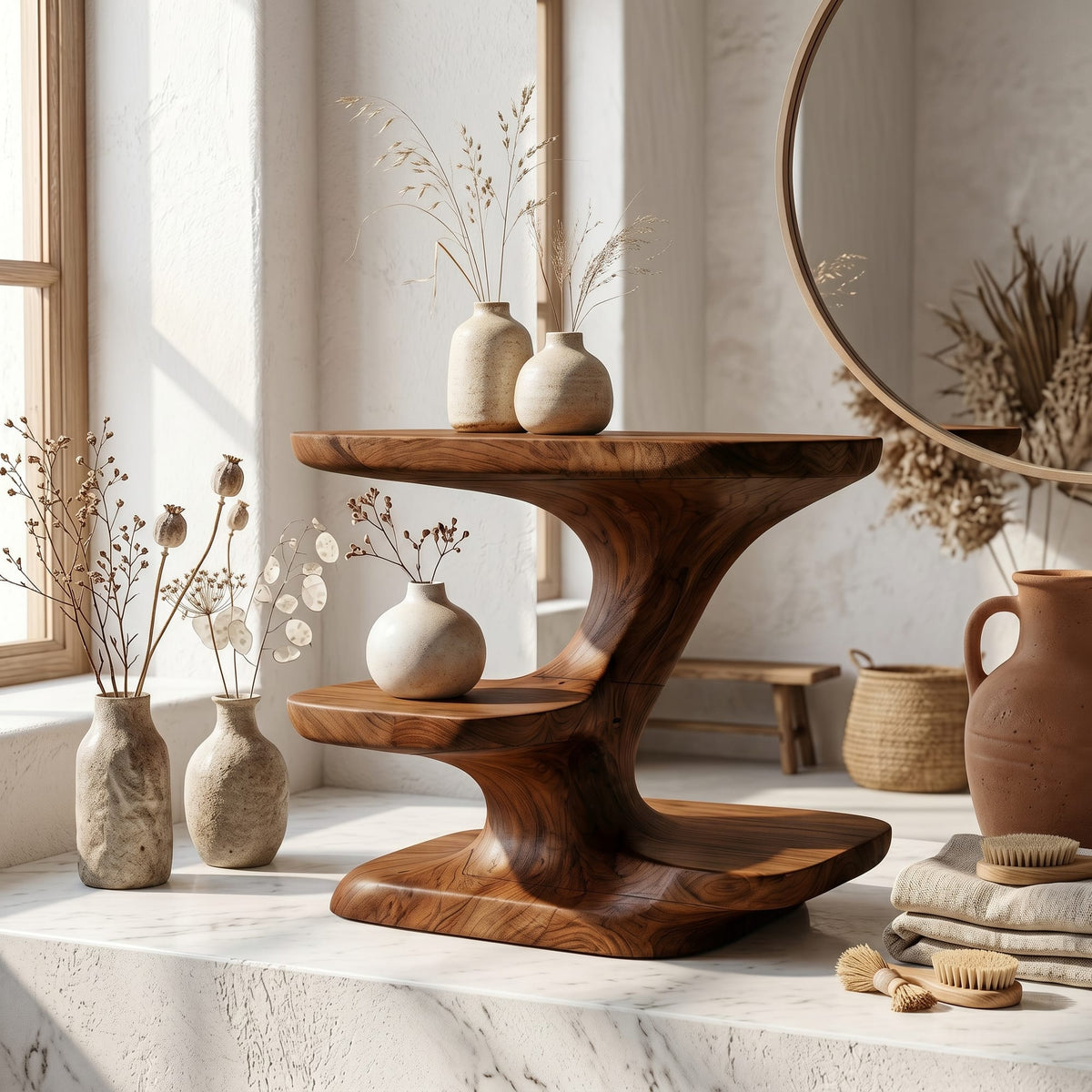 Organic Tiered Vanity
