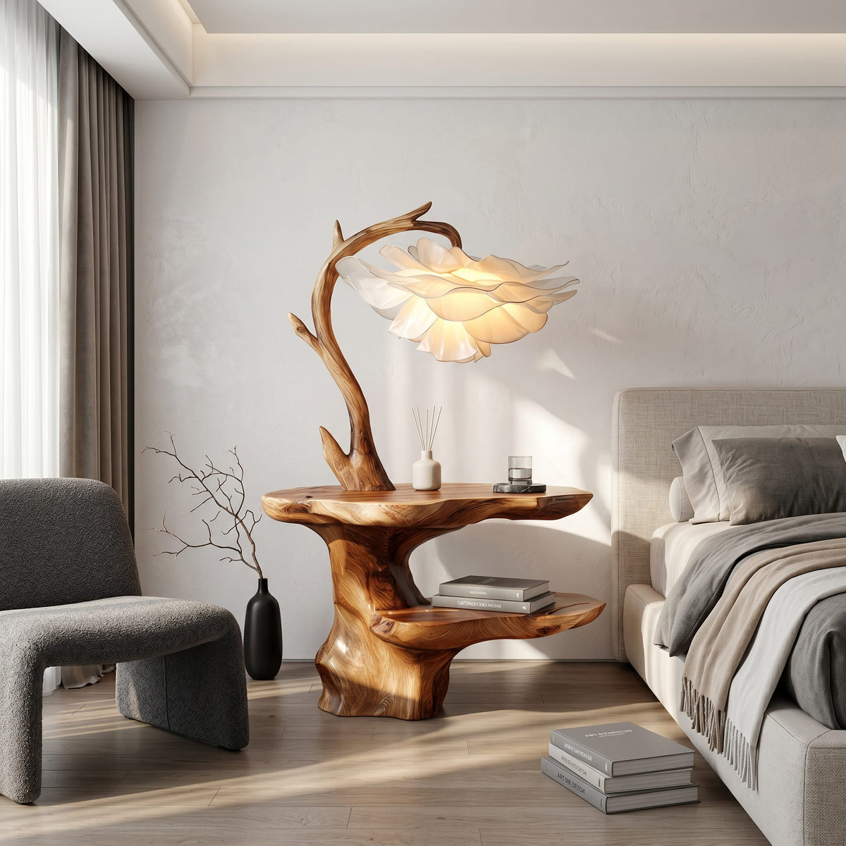 Organic Flower Nightstand