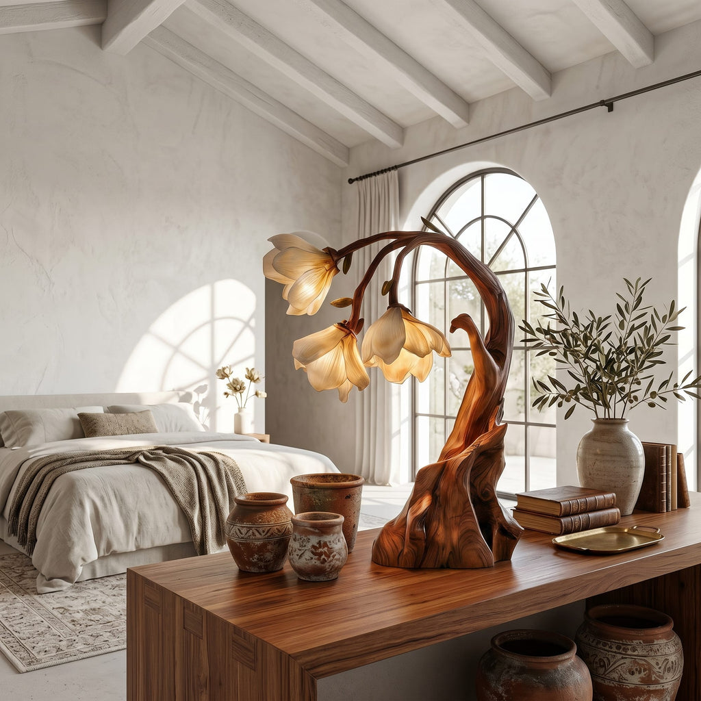 Floral Sculptural Nightstand