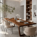 Live Edge U-shaped Dining Table