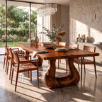 Live Edge Legs Dining Table