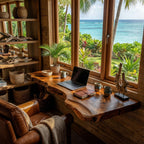 Live Edge Contemporary Floating Shelf