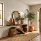 Soft Curved Console Table