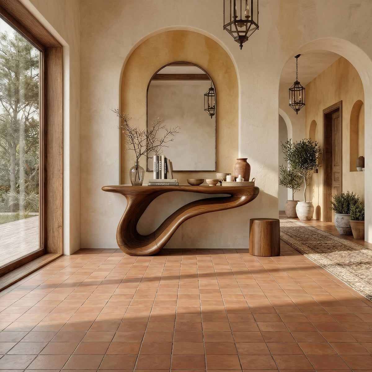 Organic Sculptural Artistic Console Table