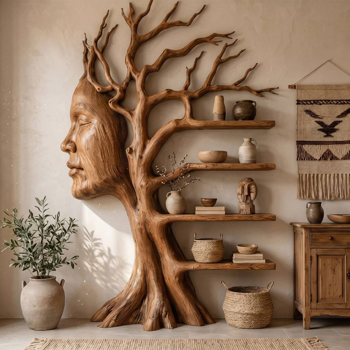 Fantasy Sculptural Tree Bookshelf