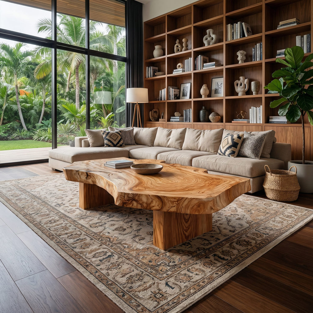 Live Edge Sculptural Centerpiece Coffee Table