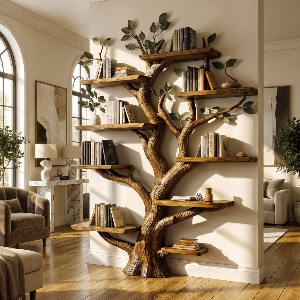 Solid Study Tree Bookshelf