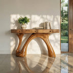 Sculptural Sofa Console Table