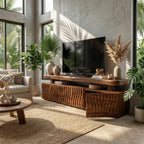 Modern Wave Pattern TV Cabinet