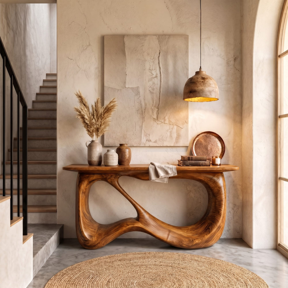 Minimal Loop Console Table