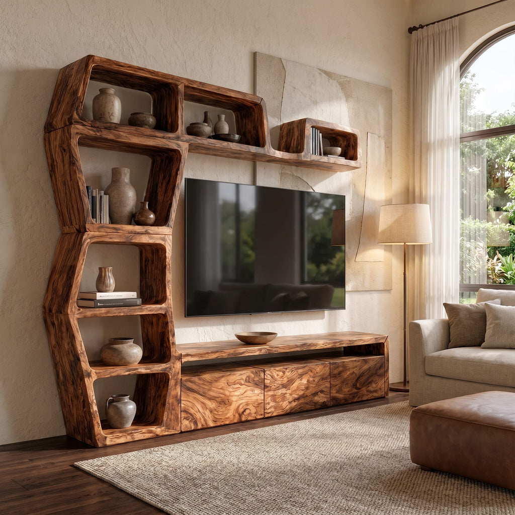 Contemporary Shelves TV Cabinet