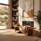 Sculptural Foyer Bench